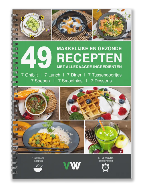 Het Receptenboek met 49 makkelijk en gezonde recepten van Zooonutrition.com