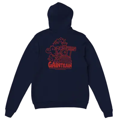 Blauw sweater design gaintrain van zooo nutrition