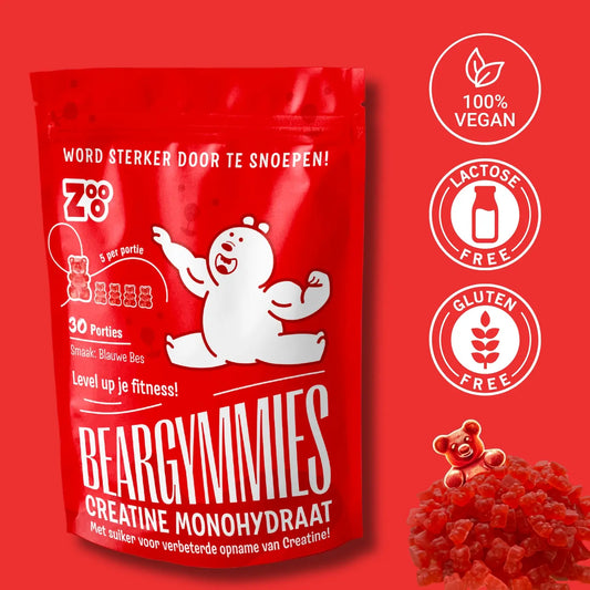 Verpakking van Zooo Nutrition Beargymmies creatine gummy bears