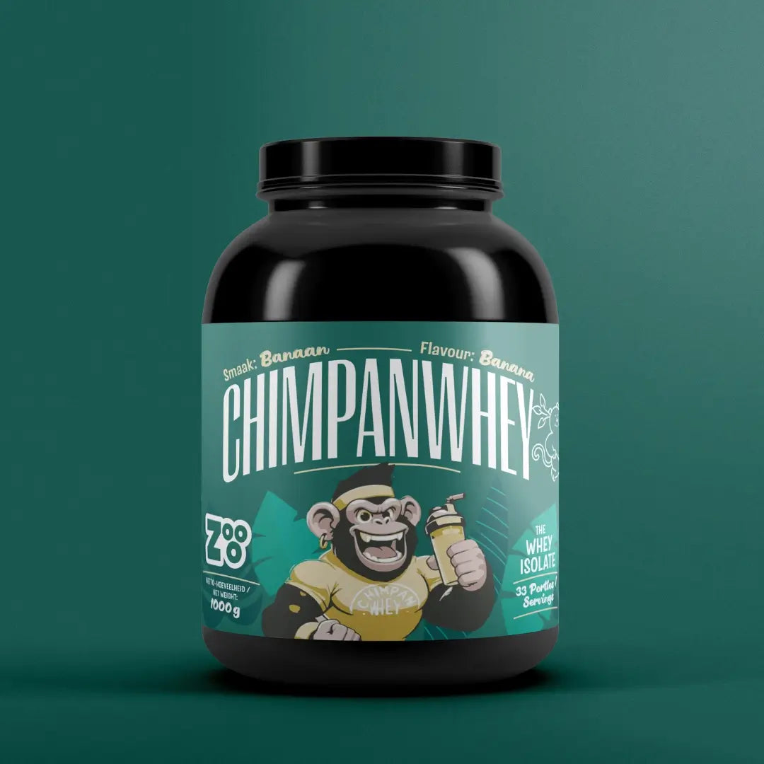 Whey Isolate Banaansmaak Chimpanwhey™ van Zooo Nutrition