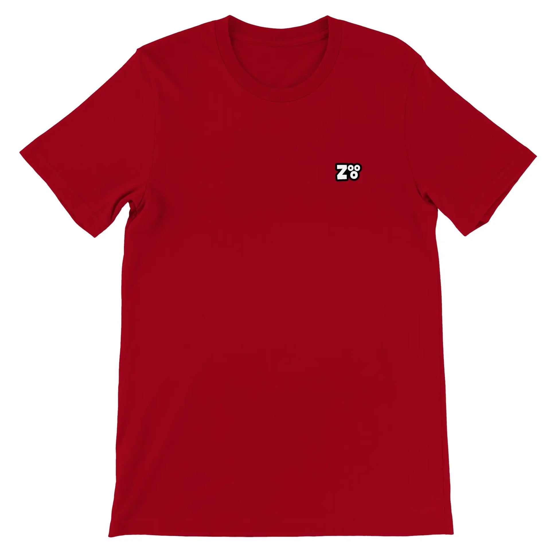 Rood t-shirt met Zooo Nutrition Logo voorkant